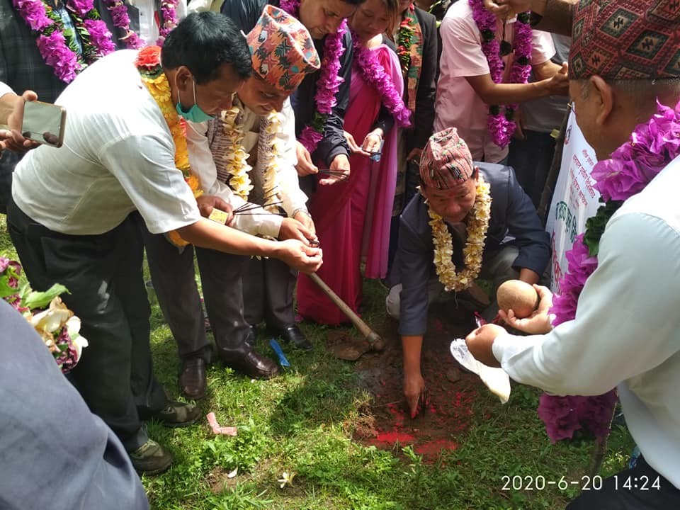 खोटाङको तापखोला पुलको शिलान्यास