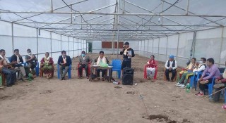खोटाङको दोर्पाचिउरीडाँडा बुवासुङमा व्यवसायिक तरकारी खेतीका लागि हाइटेक निर्माण