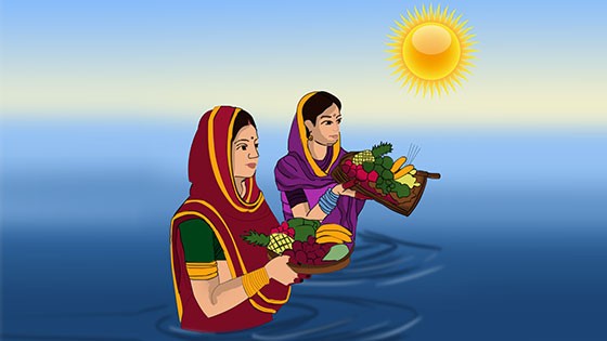 आज छठको मुख्य दिन, अस्ताउँदो सूर्यको पूजा गरिँदै