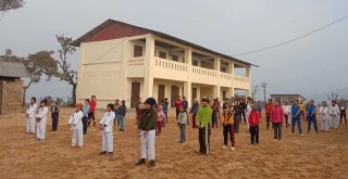 हलेसी तुवाचुङमा कोरोनाका कारण बन्द रहेको खेलकुद प्रशिक्षण सुचारु