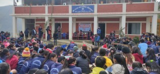 दिक्तेल रुपाकोट मझुवागढी नगरपालिकामा विद्यार्थीको रक्त समुह पहिचान अभियान सुरु