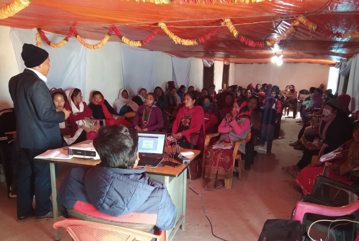वैदेसिक रोजगारमा संलग्न व्यक्तीका परिवार वित्तीय साक्षरता कक्षामा