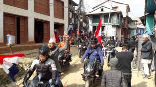 संसद विघटनको बिरोधमा कांग्रेसको भातृ संगठनको बाईक र्‍याली