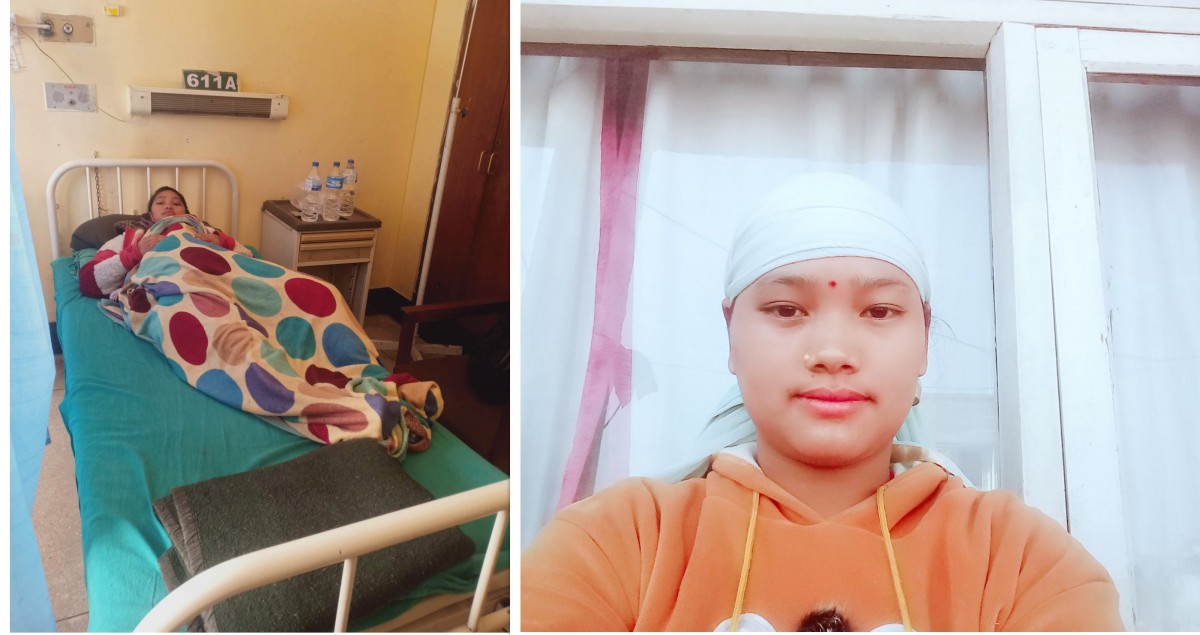 क्यान्सरको उपचारका लागि मंगलटारकी २३ वर्षीय सविताको याचना