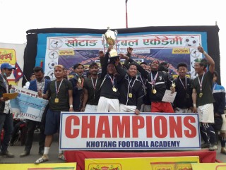 अन्तर क्लब पुरुष फुटबल प्रतियोगीतामा युवा जागरण स्पोर्टस् क्लव च्याम्पियन