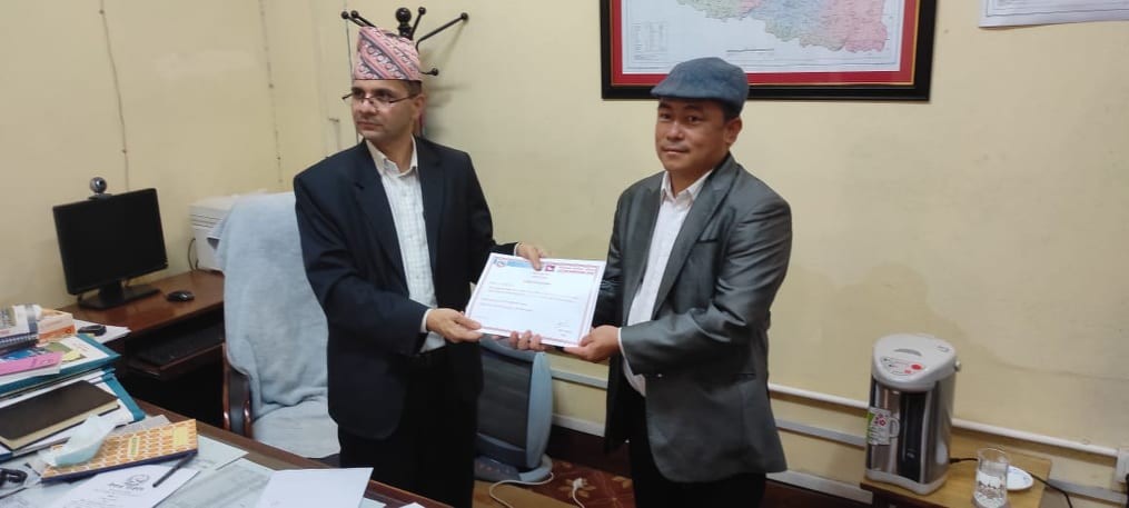 जीवन राईको नेतृत्वमा चुनाव चिह्न कलम रहेको नेकपा एकीकृत पार्टी दर्ता