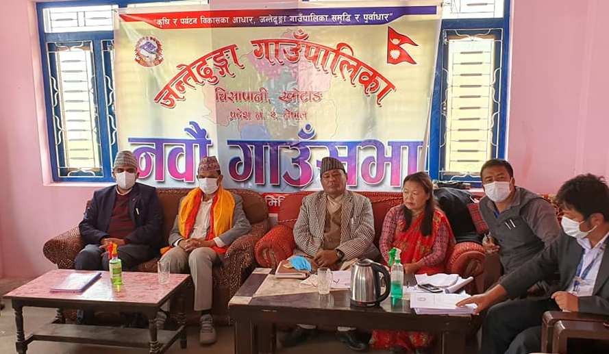 जन्तेढुंगा गाउँपालिकाको बजेट ३९ करोड ९९ लाख
