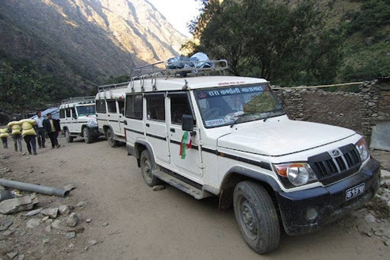 केपिलासगढीमा जीप तथा वसको भाडा निर्धारण