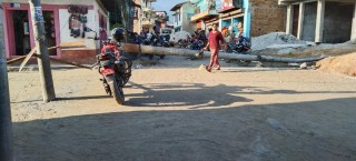 दिक्तेल : सडकको ढलान नसुक्दै बाईक गुडाउन थालिए