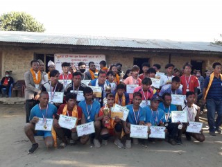 दशैं तिहारको अवशरमा च्यास्मीटारमा भलिवल प्रतियोगीता