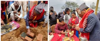 केपिलासगढी : बाक्सिलामा गुम्बा शिलान्यास