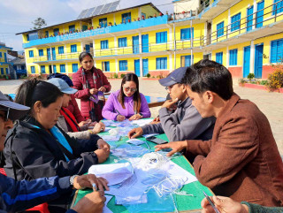 खोटाङ : तार जालीसहितको गणनास्थलको तयारी (फोटो फिचर)