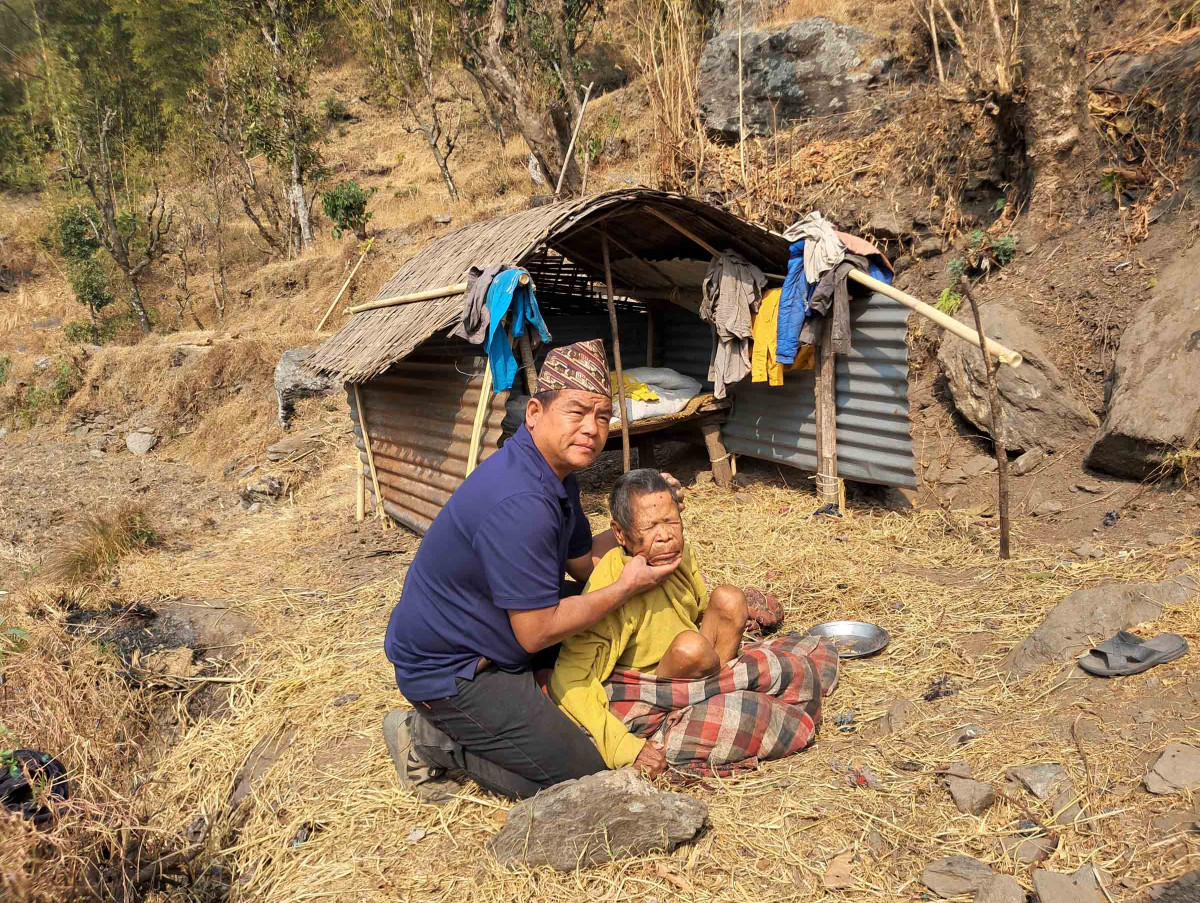 बासपानी (खोक्मा)का अशक्त वृद्धका लागि टहरा निर्माण सुरु
