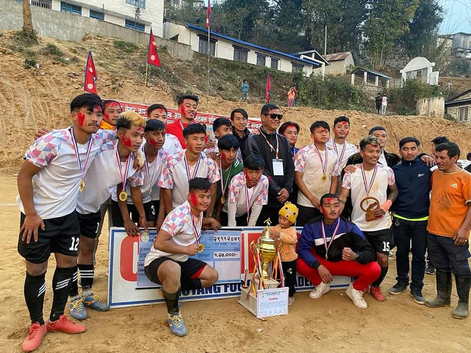केएफए दिक्तेल मेयर कप अन्तर क्लव आमन्त्रित फुटबलमा नेर्पा स्पोर्टस् क्लब नेर्पा च्याम्पियन