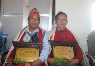 पत्रकार राई र आँखा उपचार केन्द्र प्रमुख श्रेष्ठ सम्मानित