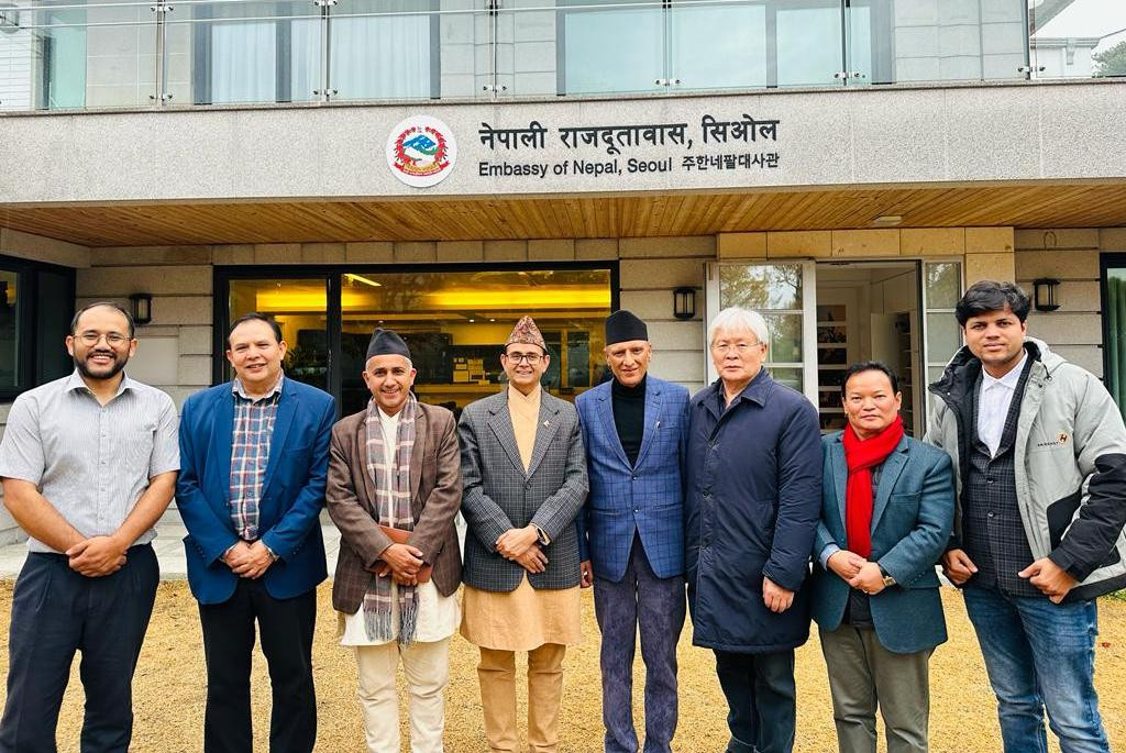 मेयर भट्टराई र कोरियास्थित नेपाली दुतावासका कूटनितिक नियोग उपप्रमुखबीच भेटवार्ता