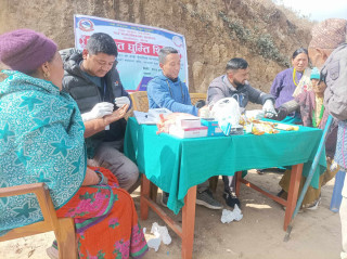 एकीकृत घुम्ती शिबिरमार्फत पाँच सय सर्वसाधारणको स्वास्थ्य जाँच