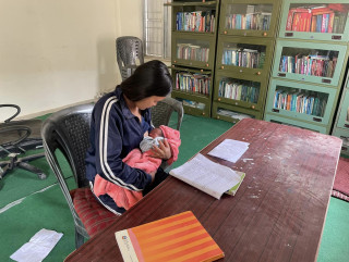 दुई दिनको नवजात शिशु बोकेर परीक्षामा सहभागी