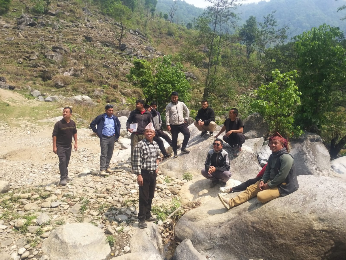 जन्तेढुंगामा बुवाँखोलाको पानी लिफ्टिङ गरेर वस्तीमा निकाल्ने तयारी