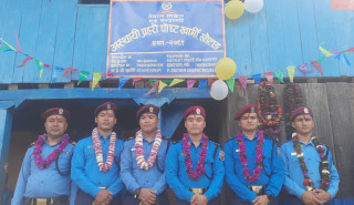तामझामका साथ खार्मीमा अस्थायी प्रहरी चौकी स्थापना