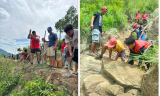 वाईसिएल खोटाङको नेतृत्वमा सडक सरसफाई तथा वृक्षारोपण