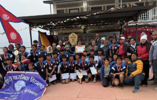 पृथ्वी मावि बाक्सिलाले जित्यो दोस्रो पटक राष्ट्रपति रनिङ शिल्ड उपाधि